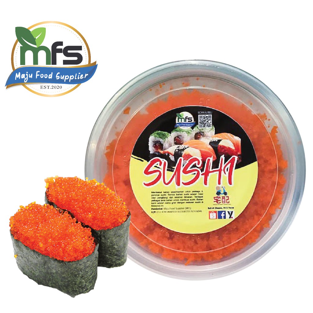 Ebiko Orange/Red/Wasabi (Sushi Topping) Shopee Malaysia