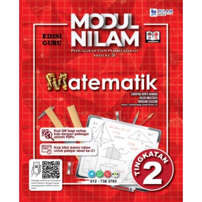 Ehubz Modul Nilam Pengajaran Dan Pembelajaran Abad Ke 21 Matematik Dwibahasa Tingkatan 1 2 3 4 5 Nilam 2022 Shopee Malaysia