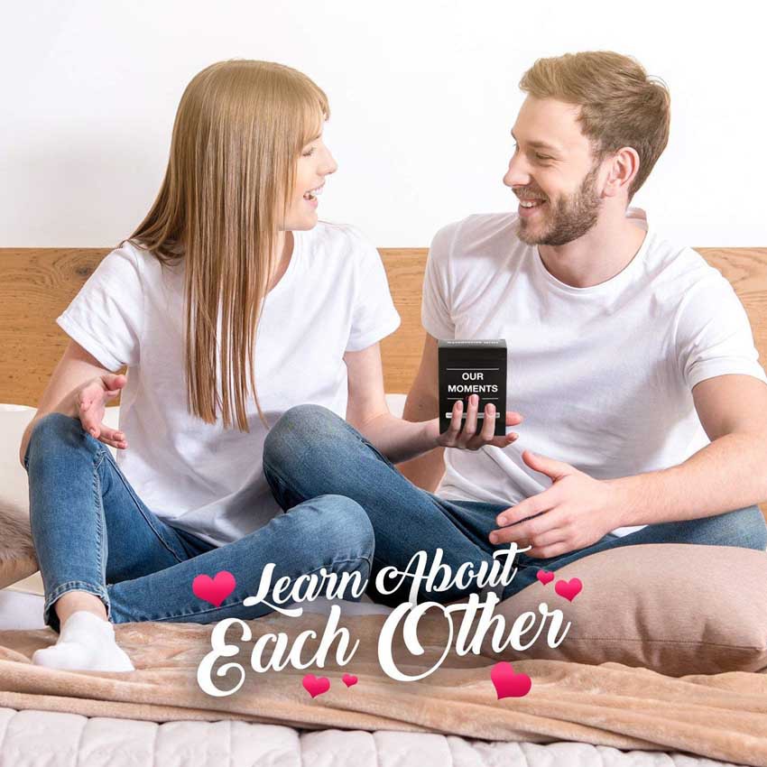 Our Moments Couples Kids Families 3 Versions : 100 Thought Provoking Conversation Starters Card Game
