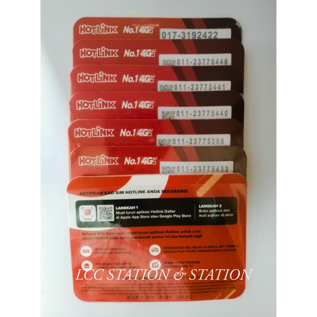 Hotlink RED PACK VIP Number Sim Card (P) Shopee Malaysia