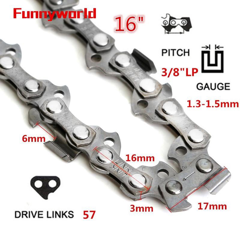 10-20 inch 40-72 Drive Link 0.325 3/8 Pitch Chain for Chainsaw Saw Mill Replace 