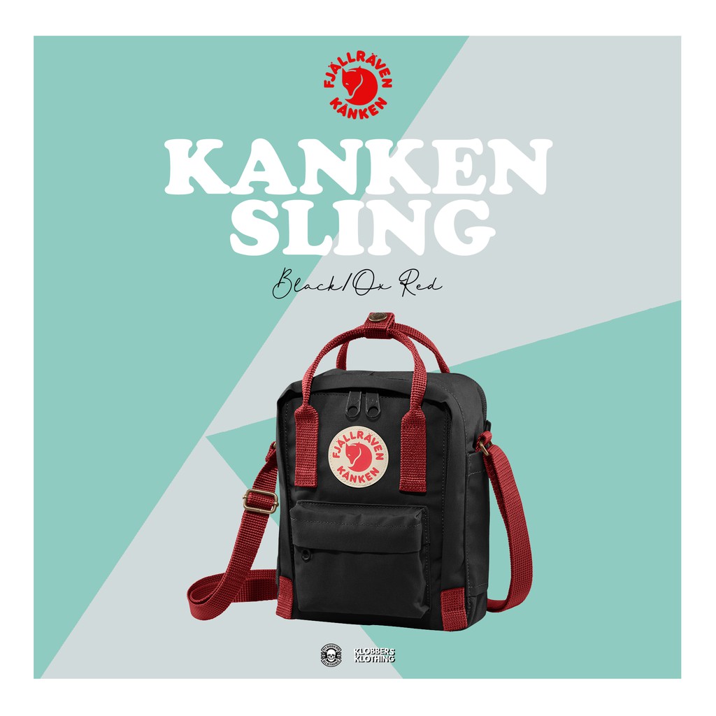 kanken black red