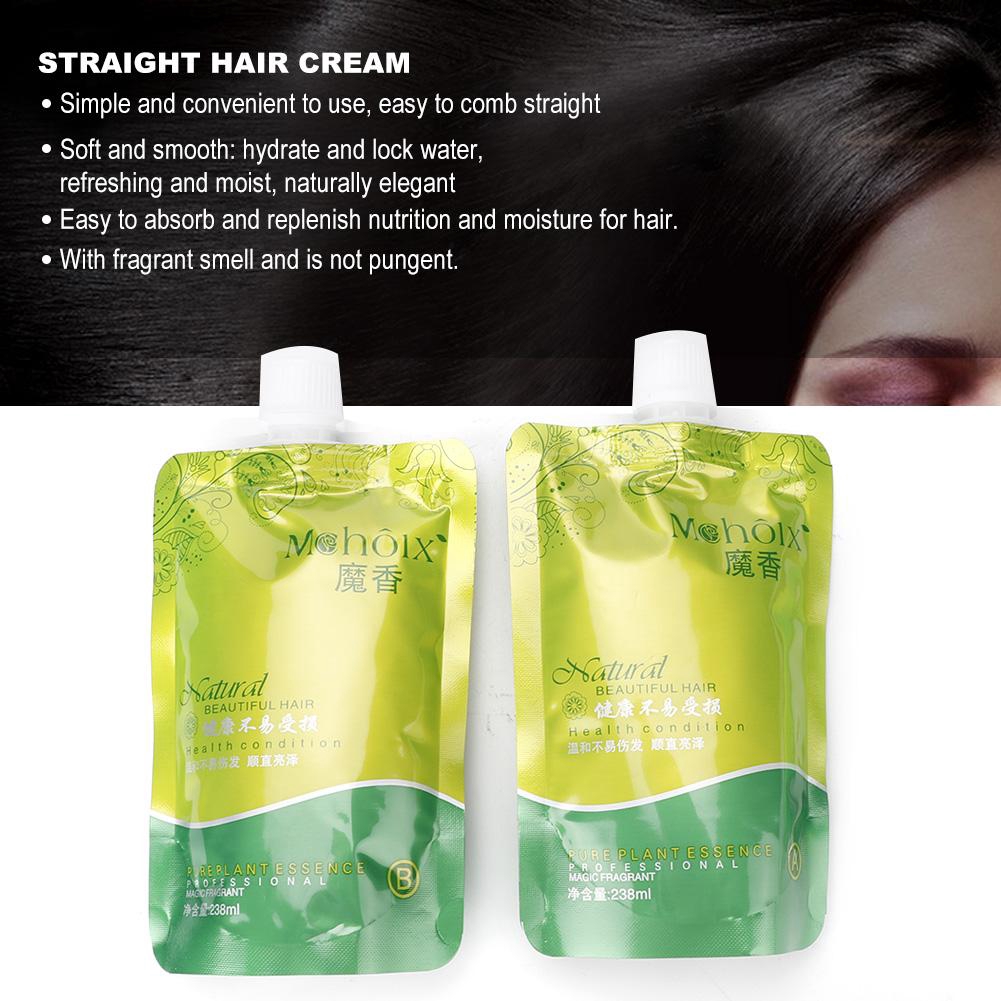 2pcs Set Home Straight Hair Softener Styling Cream Shopee Malaysia