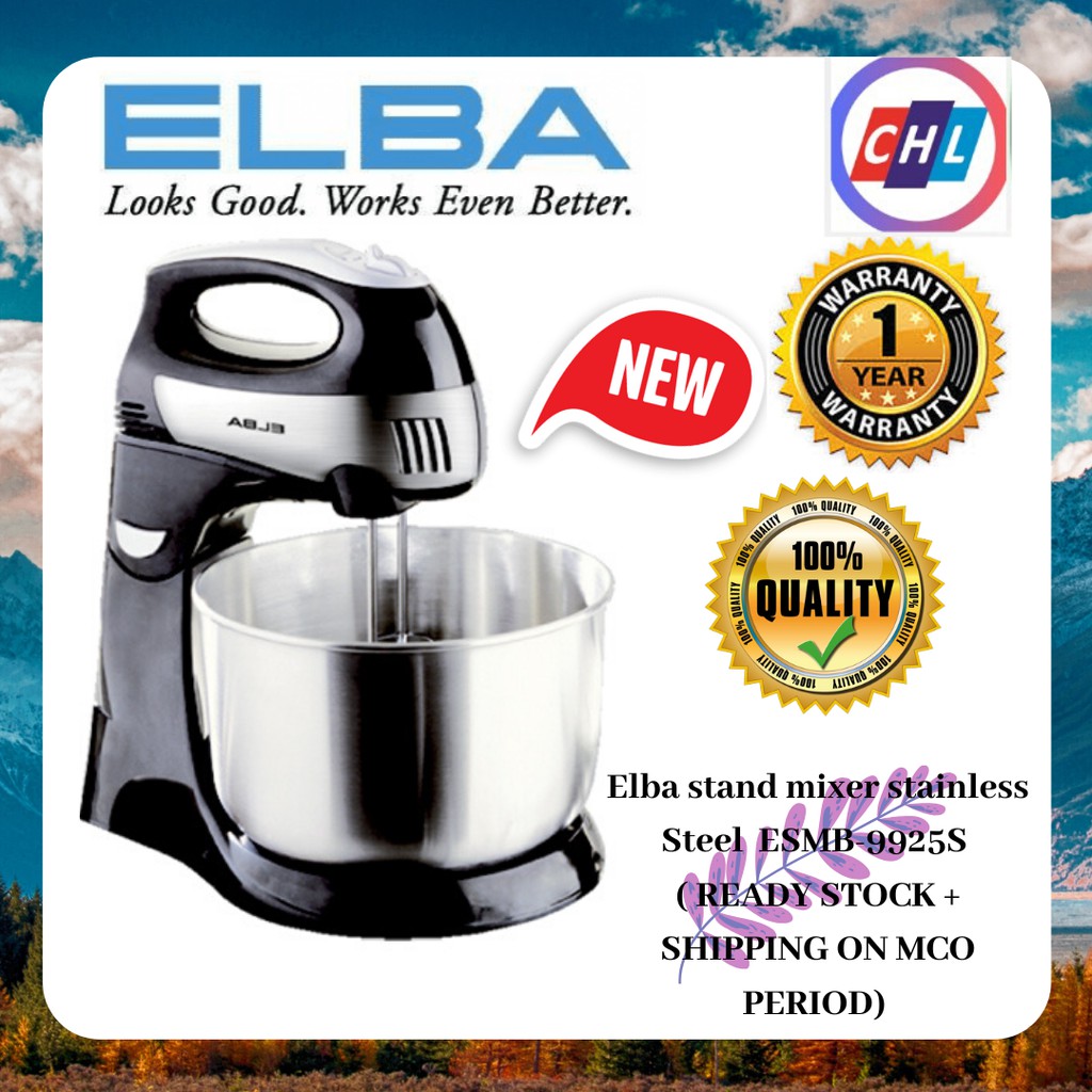 Elba stand mixer stainless Steel 4.2Liter ESMB9925S ( READY STOCK