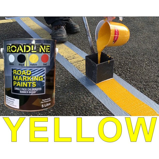 Yellow 5l Roadline Paint Road Marking Paints Single Pack