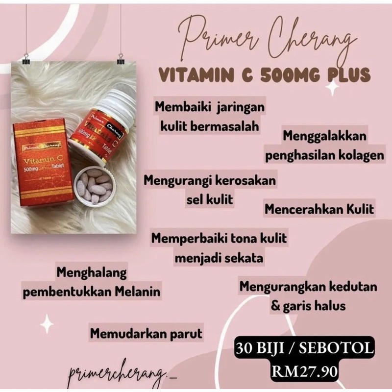 % HQ ORIGINAL PRIMER CHERANG VITAMIN C