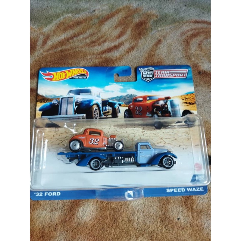 Hot Wheels Team Transport 32 Ford And Speed Waze Moon Eyes Shopee Malaysia 2887