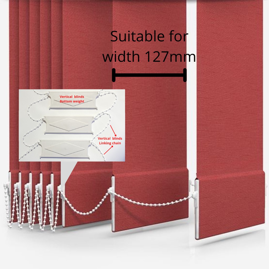 Bottom Weights White Home Curtain Accessories Vertical Blind Spares