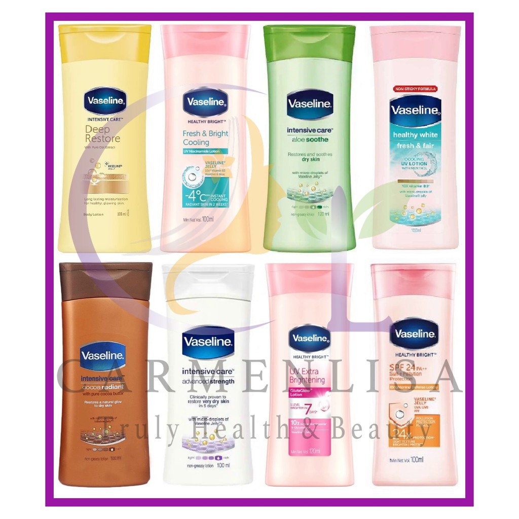 Vaseline Intensive Care/ Healthy White Body Lotion (95ml/100ml/120ml