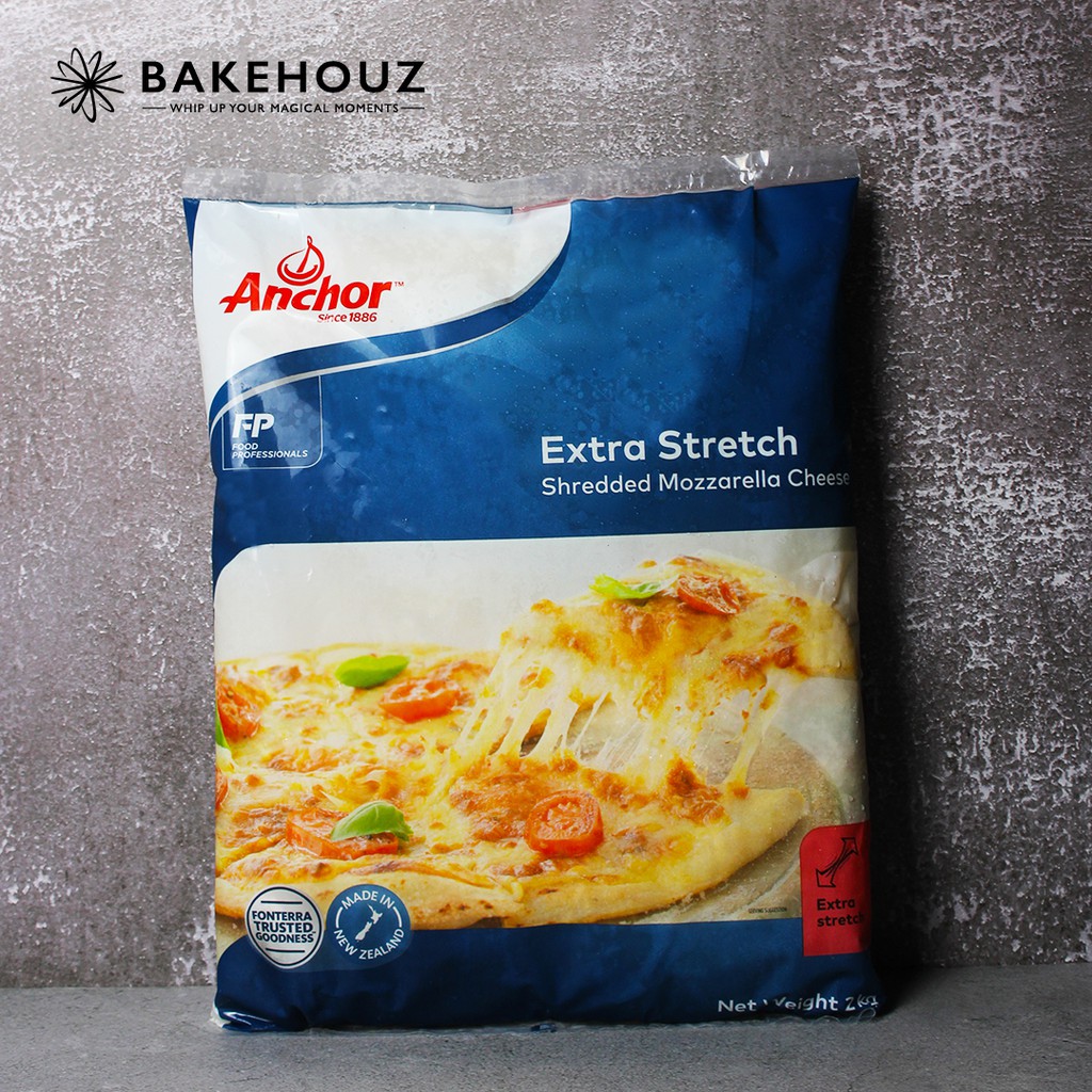 { READY STOCK } ANCHOR Shredded Mozzarella Cheese 2kg [EXPIRY 7/4