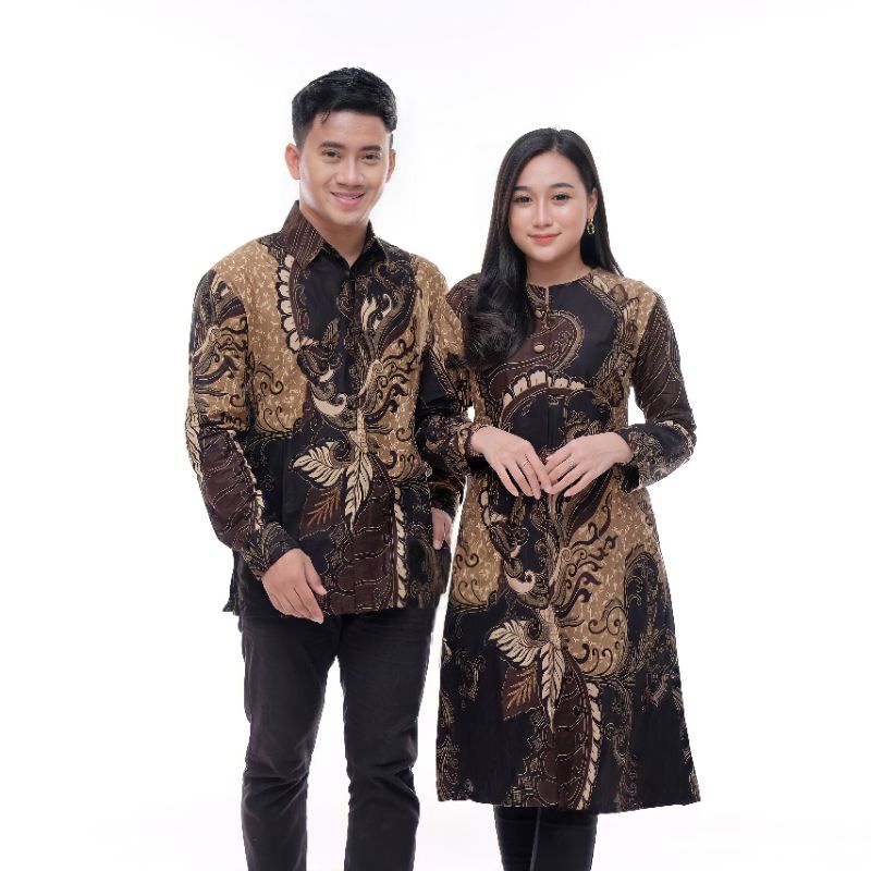 Couple batik godong Betel original hilmi super Uniform batik Office ...