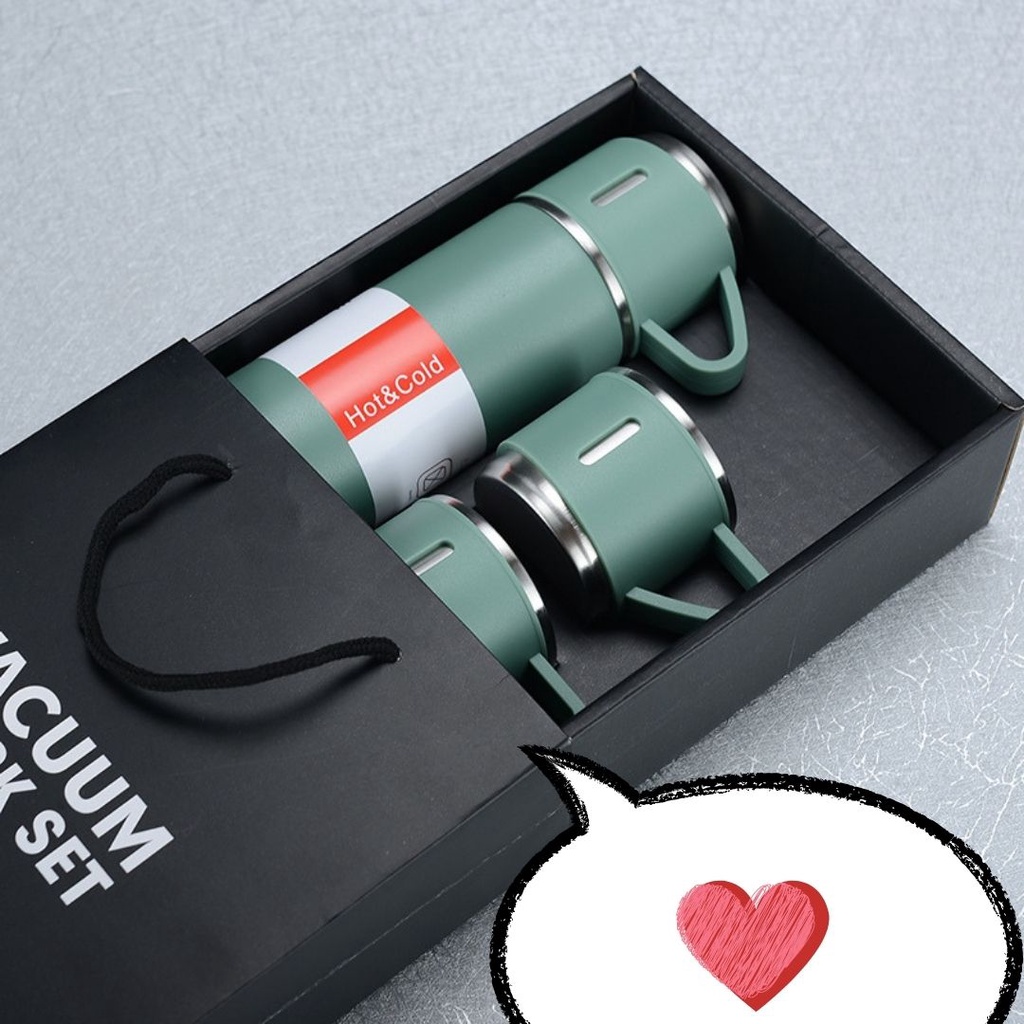 [BIRTHDAY GIFT/FAREWELL GIFT]Stainless Steel Vacuum Flask Gift Set (1