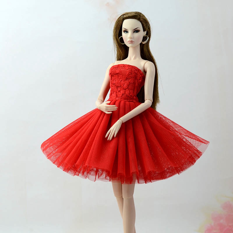 barbie doll red dress