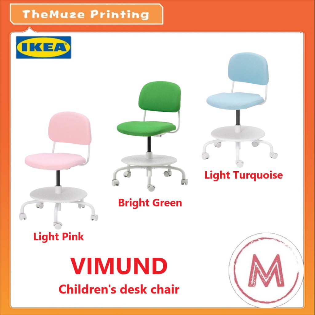 Ikea Vimund Children S Desk Chair Light Turquoise Bright Green