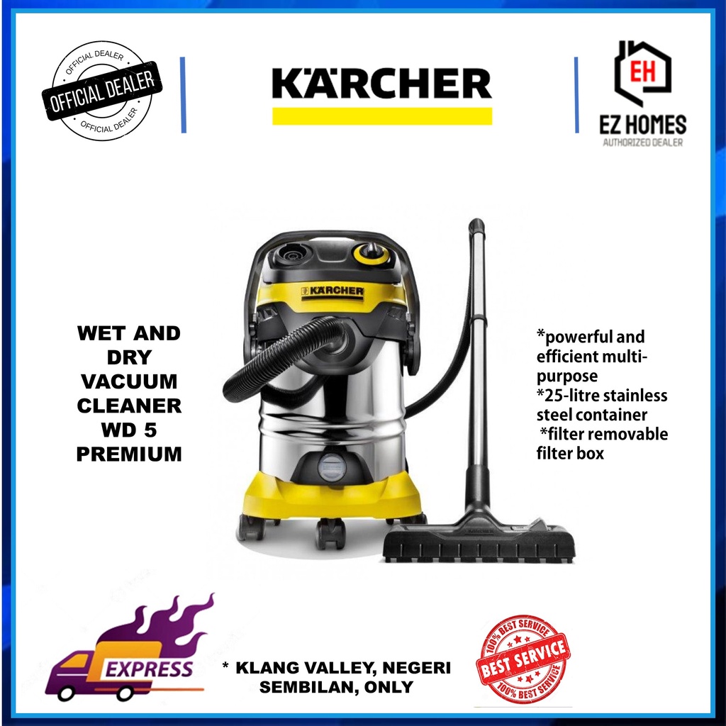 Karcher Vacuum Cleaner (1000W/17L) Multi Purpose Wet And Dry Vacuum WD