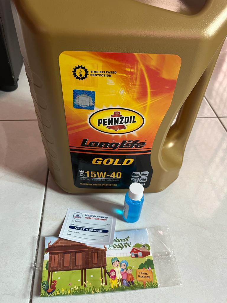 Genuine Pennzoil Gold SAE 15W-40 15W40 Toyota Hilux Vigo Innova Fortuner  Hiace Van Truck Ford Ranger Diesel Engine Oil | Shopee Malaysia