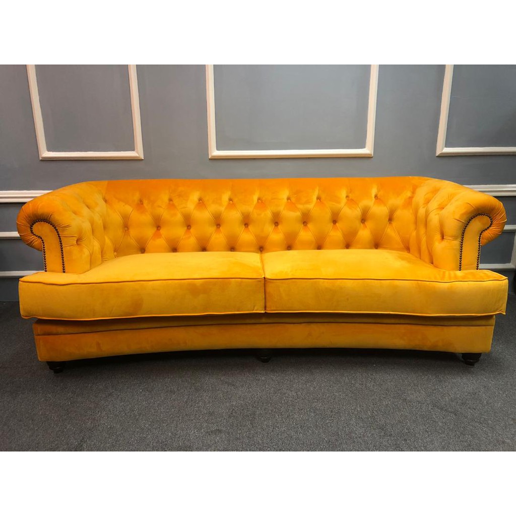 CHESTERFIELD 3 SEATER SOFA READY STOCK HOT ITEM KING | Shopee Malaysia