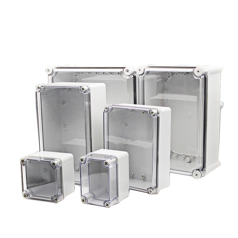 Waterproof junction box IP67 outdoor electrical box transparent cover