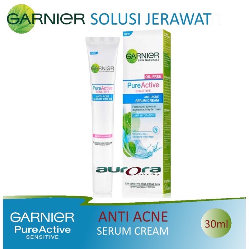 garnier acne serum cream