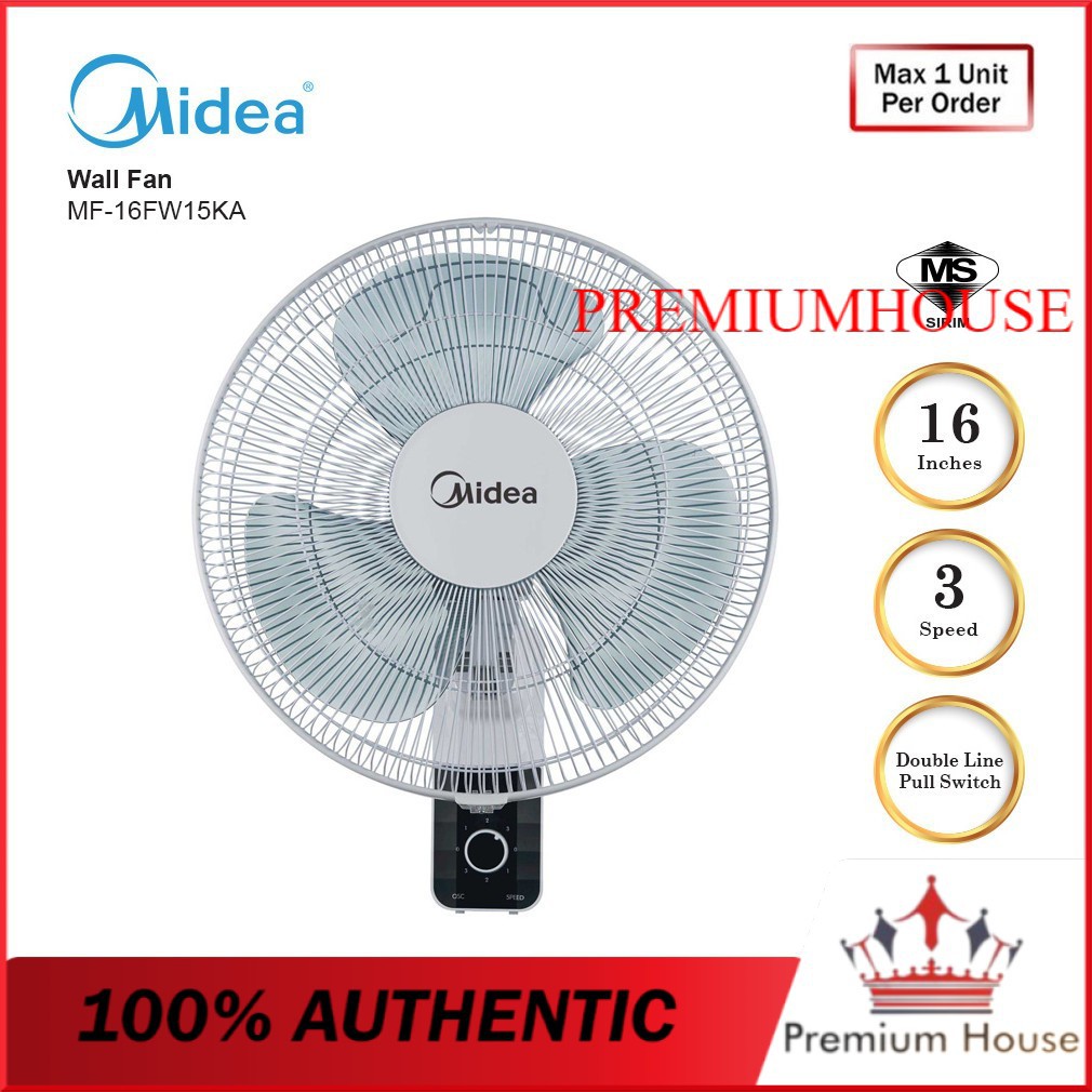 Ready Stock Midea Wall Fan 16 Mf 16fw15ka Shopee Malaysia