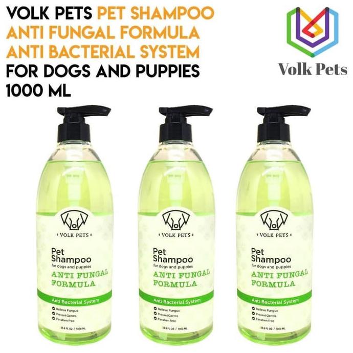 Volks pets antifungal dog shampoo 1 Liters / antifungal dog shampoo