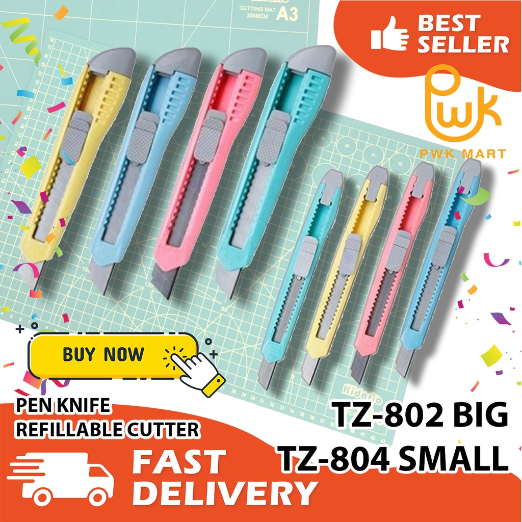 Plastic Refillable Cutter Knife SMALL / LARGE Shopee Malaysia