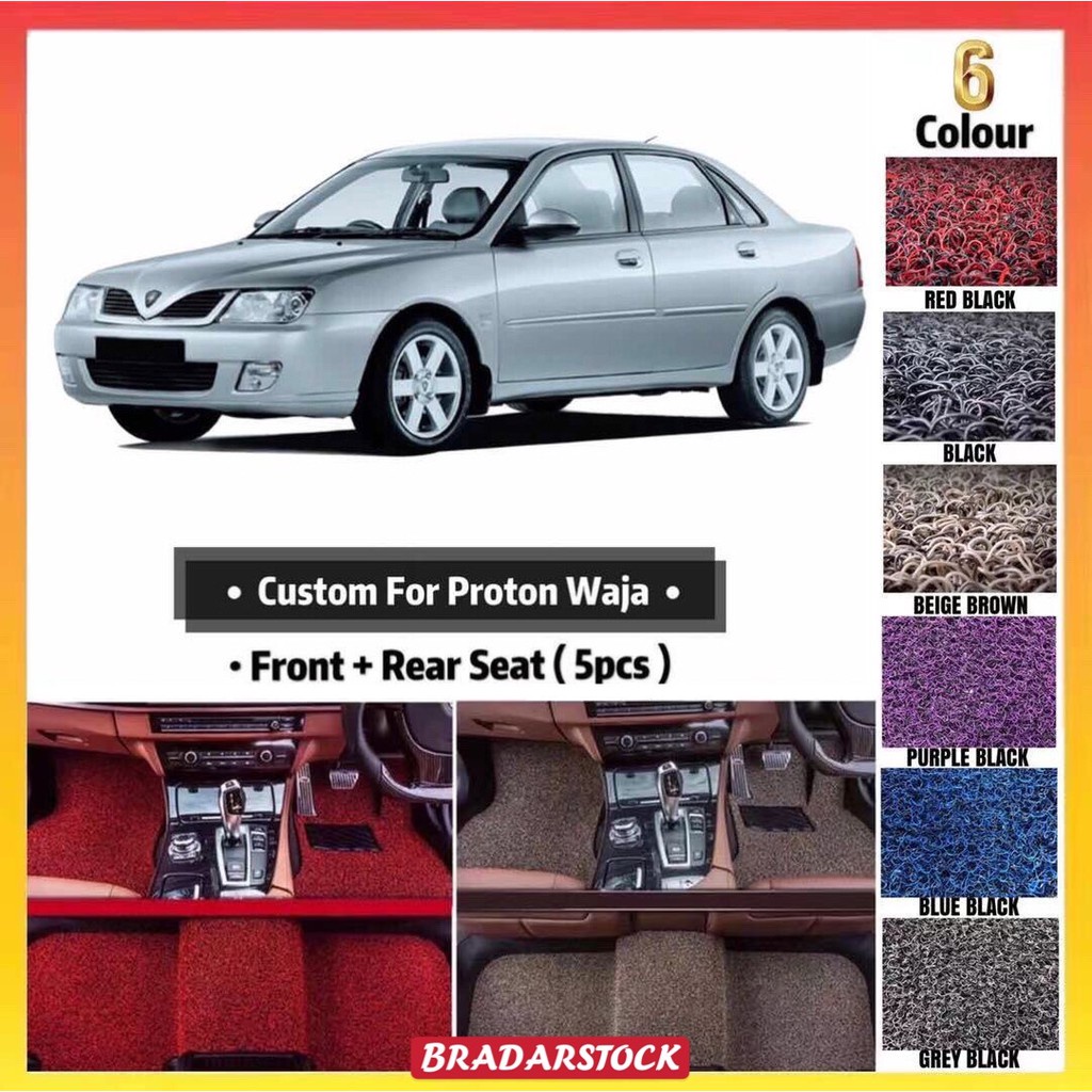 Car Floor Mats Car Carpets Car Accessories PROTON WAJA CARPET 5pcs 