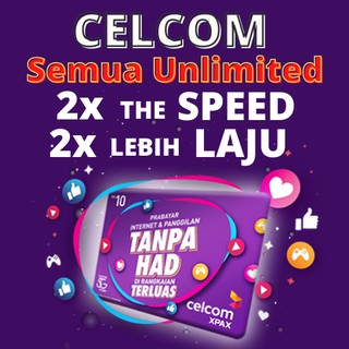 New Celcom Xpax Prepaid Sim Card Lte 4g Free High Speed Internet To Get Your Game On Fast Shiping Shopee Malaysia