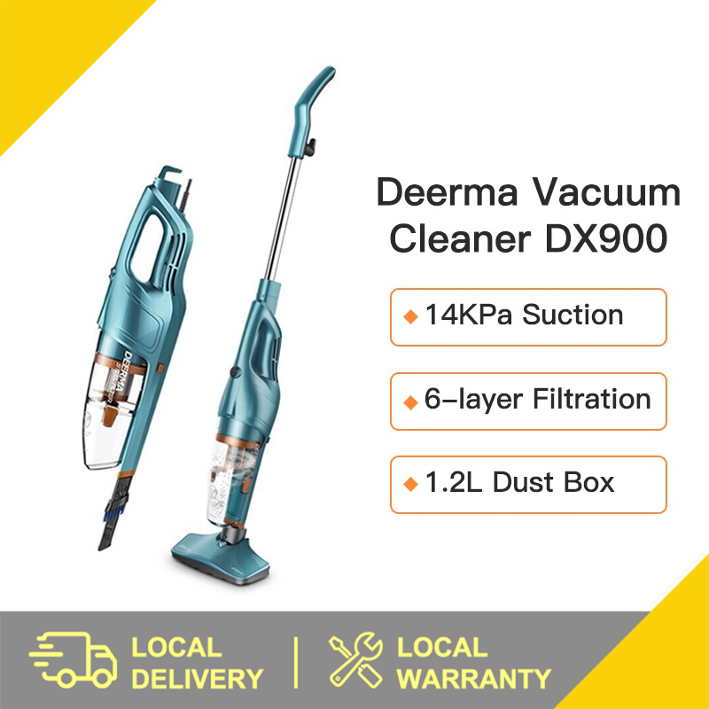 [Malaysia Stock] Deerma DX900 2 In 1 Handheld Vacuum Cleaner 14000Pa Powerful Suction With Steel Filter Dust Collector