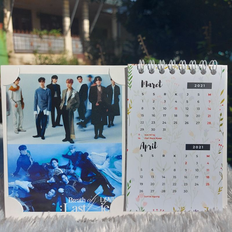 Got7 2021 Desk Calendar Shopee Malaysia