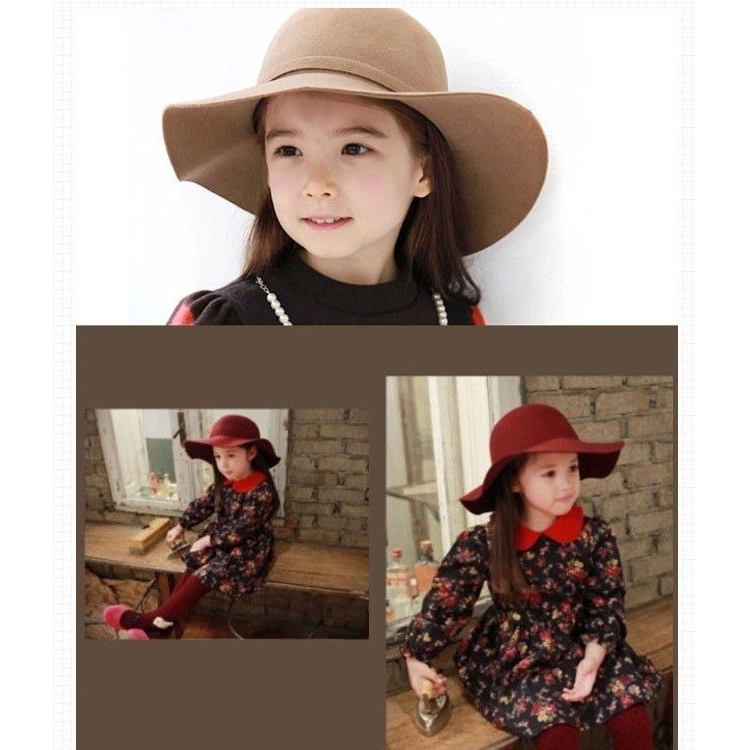 girls wide brim hat