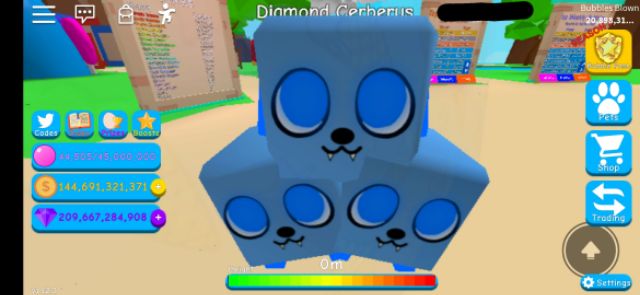 Roblox Cheap Bubble Gum Simulator Diamond Cerberus For Sale Limited Pet Robux Shopee Malaysia - new cerberus pet and secret pet in roblox bubblegum