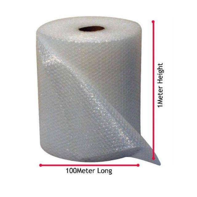 ️[Lowest Price Guaranteed] BIG PACK Bubble Wrap Single Layer 10mm  (1 Meter x  100 Meter)