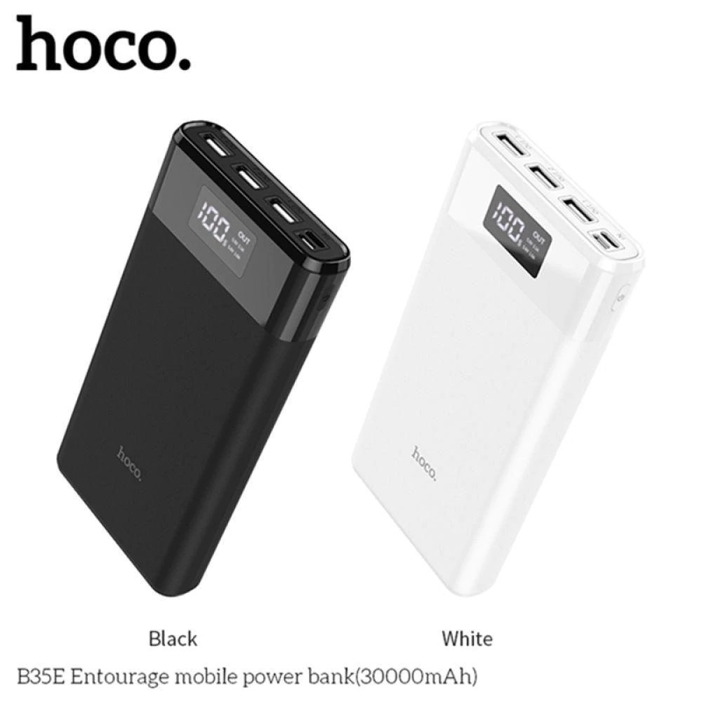 Hoco Power Bank 30000mah Three Port Portable Charge Powerbank For Iphone Xiaomi Moblie Poverbank External Battery Shopee Malaysia