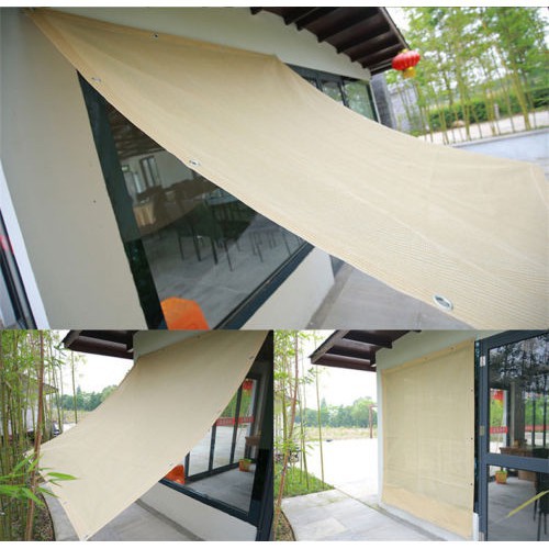 Da Sun Patio Shade Sail Garden Cover Mesh Net Window Awning