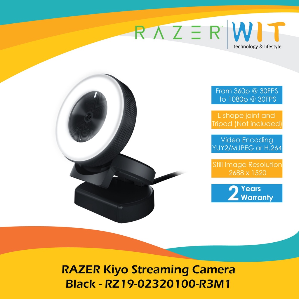 RAZER Kiyo Streaming Camera - RZ19-02320100-R3M1
