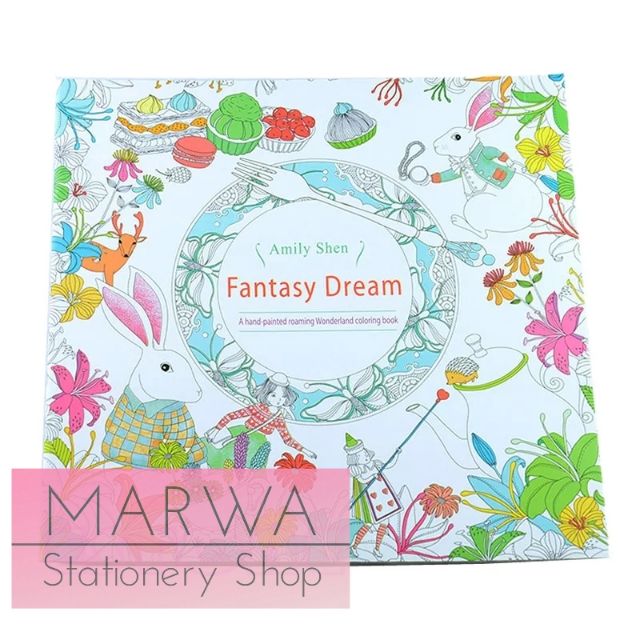 Download Fantasy Dream Colouring Book For Adult Shopee Malaysia