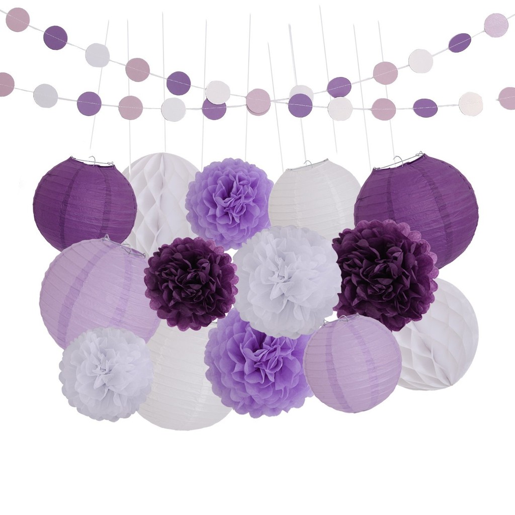 16 Pcs Birthday Party Wedding Baby Shower Decoration Kits Shopee