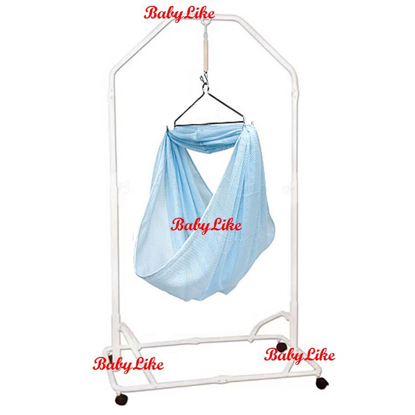 Local Premium Baby Spring Cot Stand White Side Steel Bar Support With ...