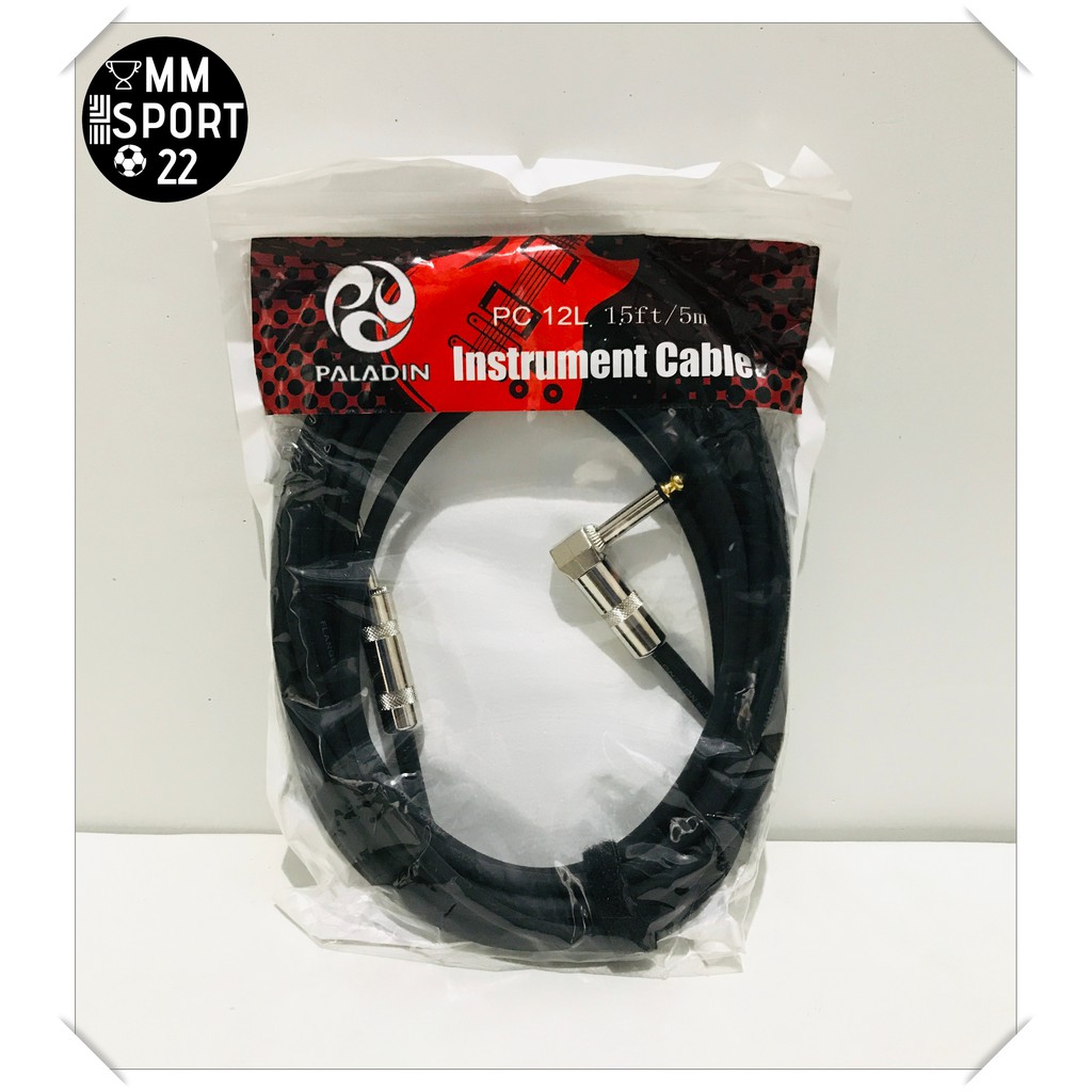 PALADIN PC-12L 15ft 5 METER JACK CABLE FOR ORIGINAL BASS & GUITAR