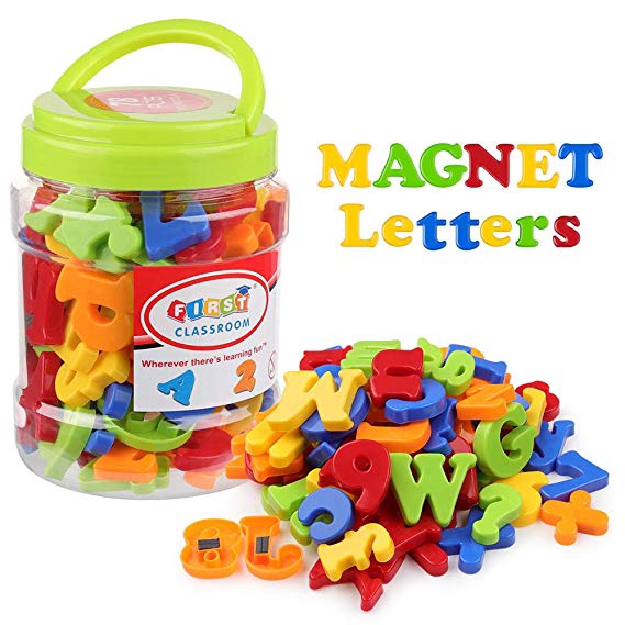 78Pcs Magnetic Letters Numbers Alphabet Fridge Magnets Colorful Class ...