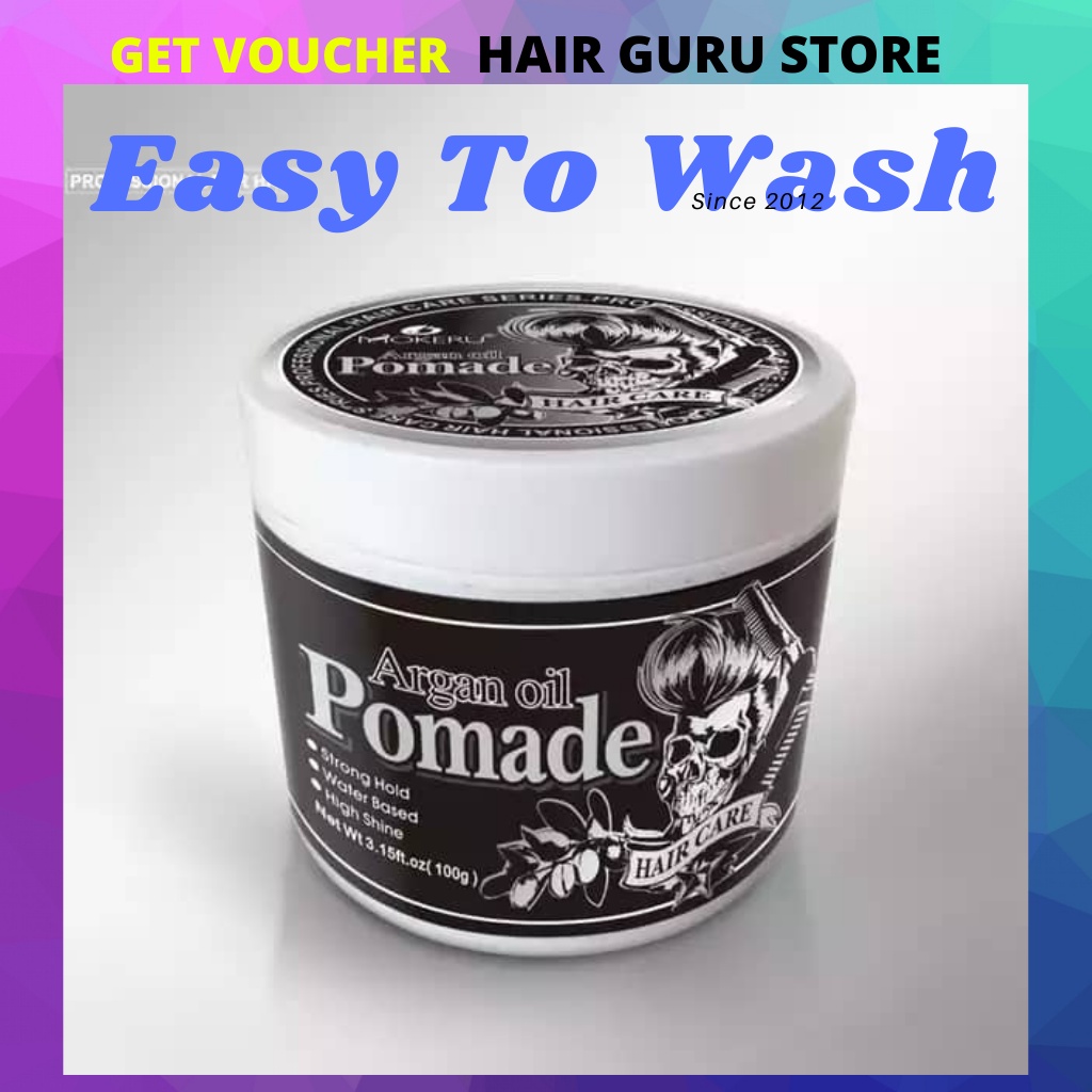 🔥🔥Lazada HOT Selling ! [Ready Stock] Argan oil Premium Hair POMADE long  lasting for men 100G | Shopee Malaysia
