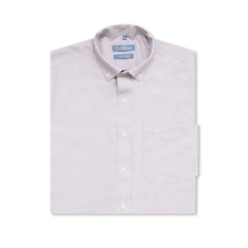 DURBAN Mens Long Sleeve Plain Formal Office Shirt with Easy Care Shopee Malaysia