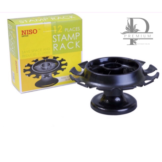 Niso 8250 Stamp Rack 12 Holds Rak Cop Rak Rubber Stamp Shopee Malaysia