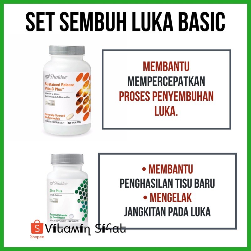 Sembuh Luka Lebih Cepat Dengan Shaklee Vita C Zinc Plus Luka Bersalin Pembedahan Czer Prenatal Postnatal Shopee Malaysia