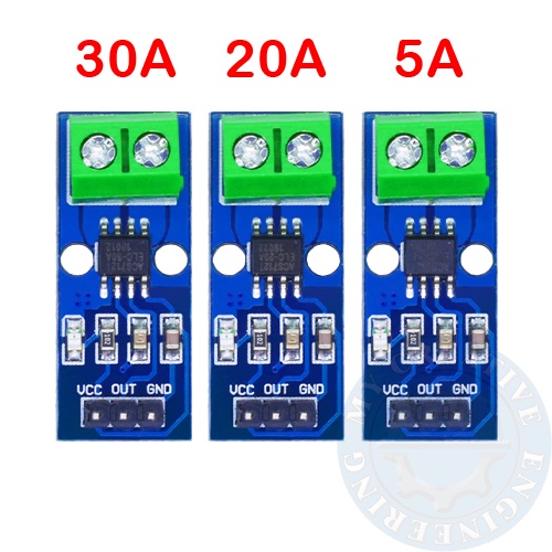Acs712 5a 20a 30a Range Hall Current Sensor Module Acs712 Module For