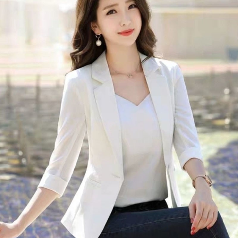 white formal jacket