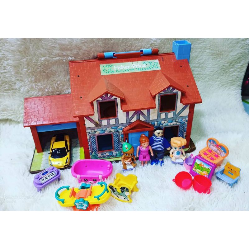 Vintage Fisher Price House Year 1980 Made in USA Shopee Malaysia