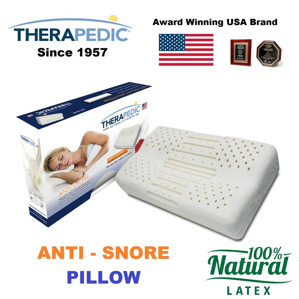 Usa Leading Brand Therapedic Anti Snore 100 Latex Pillow