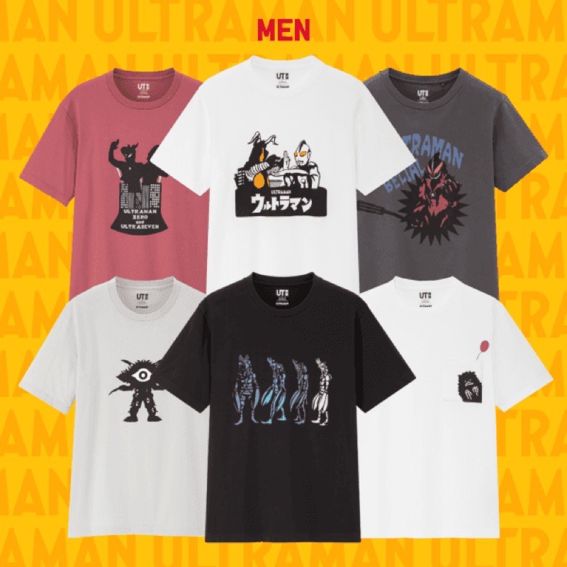 Original Uniqlo Men Ultraman Ut Short Sleeve Graphic T Shirt Shopee Malaysia
